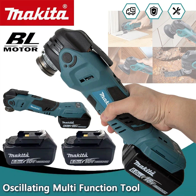 Woodworking Basic Tools - Makita Bürstenloser Oszillierender Multifunktionswerkzeug-Elektrosäge mit Trimmer/Schaufel/Schneidwerkzeug
