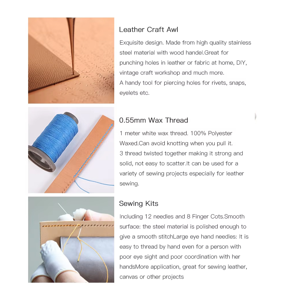 WUTA Professionelles Lederhand – Woodworking Basic Tools Bewertung und Preis