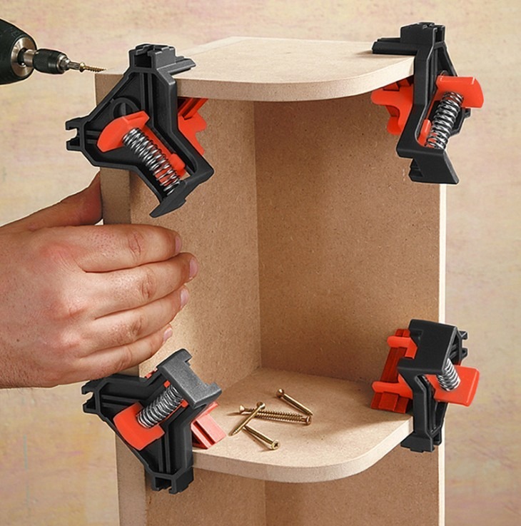 2/4 Stück Rechteckige Befestig – Woodworking Right Angle Clamp Bewertung und Preis